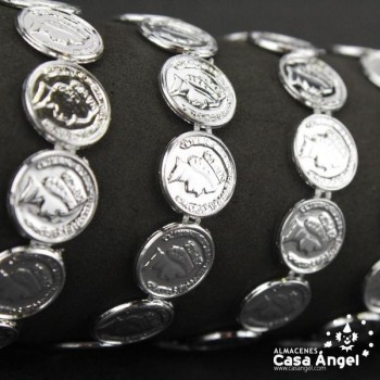 PASAMANERÍA MONEDAS METALIZADAS 10mm