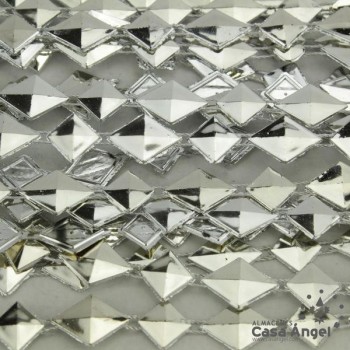 PASAMANERÍA ROMBOS DIAMANTES PVC METALIZADOS 10mm