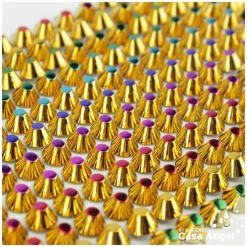 TIRA TACHAS PUNTAS MULTICOLOR 12 LINEAS 10cm