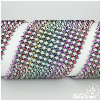 TIRA TACHAS PUNTAS MULTICOLOR 12 LINEAS 10cm