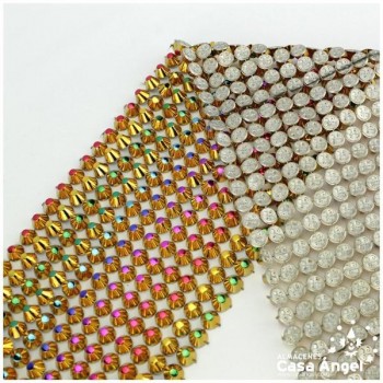 TIRA TACHAS PUNTAS MULTICOLOR 12 LINEAS 10cm