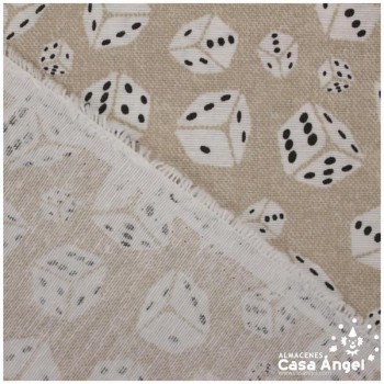 LONETA ESTAMPADA DADOS SERIE GAMES 280cm