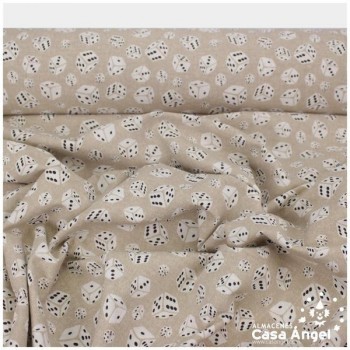 LONETA ESTAMPADA DADOS SERIE GAMES 280cm