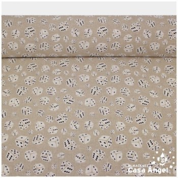LONETA ESTAMPADA DADOS SERIE GAMES 280cm