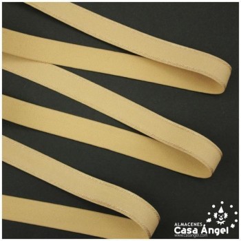 CINTA ELÁSTICA BEIGE DE LENCERÍA 16mm