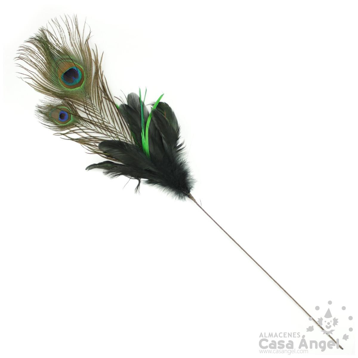 Pluma de pavo real Peacock 60cm