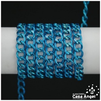 CADENA DE ALUMINIO ESLABON PLANO COLORES LISOS 7mm