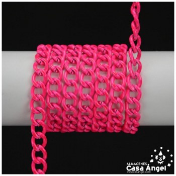 CADENA DE ALUMINIO ESLABON PLANO COLORES LISOS 7mm