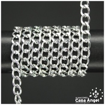 CADENA DE ALUMINIO ESLABON PLANO COLORES LISOS 7mm