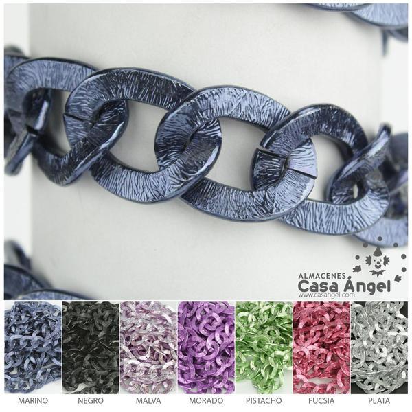 CADENA DE ALUMINIO EN VARIOS COLORES ESLABÓN DOBLE 20mm