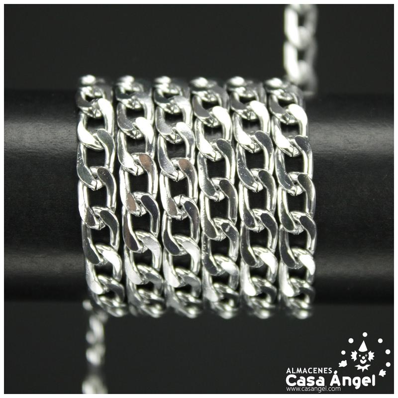 CADENA ALUMINIO ESLABÓN PLANO CRUZADO 5mm