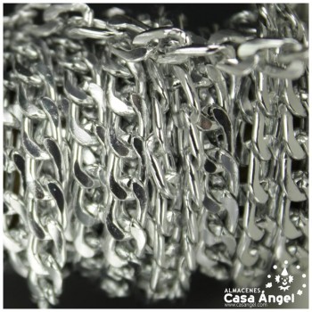 CADENA ALUMINIO ESLABÓN PLANO CRUZADO 5mm