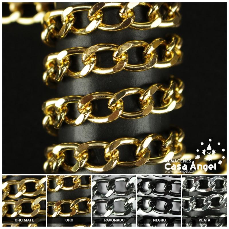 CADENA ALUMINIO GOURMETTE ESLABÓN PLANO 8mm