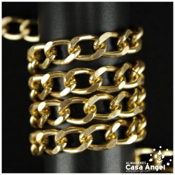 CADENA ALUMINIO GOURMETTE ESLABÓN PLANO 8mm