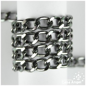 CADENA ALUMINIO GOURMETTE ESLABÓN PLANO 8mm