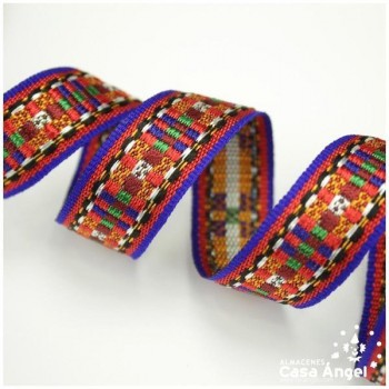 CINTAS ÉTNICAS TAPACOSTURAS BORDADO MULTICOLOR