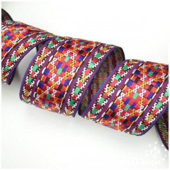 CINTAS ÉTNICAS TAPACOSTURAS BORDADO MULTICOLOR
