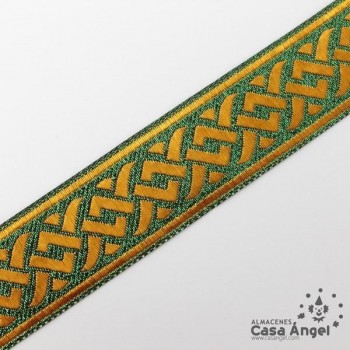 CINTAS JAQUARD TAPACOSTURAS MOTIVOS GRIEGOS 33mm