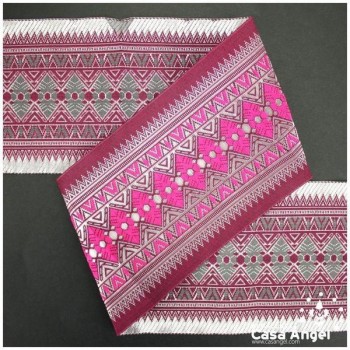 CINTAS JACQUARD TAPACOSTURAS EMPEDRADO GRECA 10cm