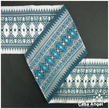 CINTAS JACQUARD TAPACOSTURAS EMPEDRADO GRECA 10cm