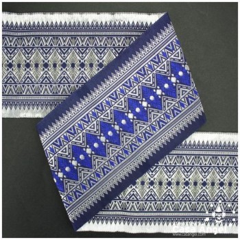 CINTAS JACQUARD TAPACOSTURAS EMPEDRADO GRECA 10cm