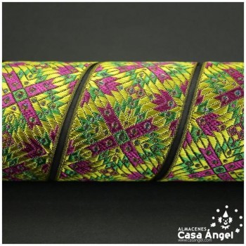 CINTA TAPACOSTURAS JACQUARD ESCUDOS ÉTNICOS 50mm