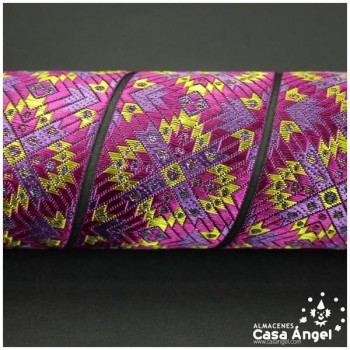 CINTA TAPACOSTURAS JACQUARD ESCUDOS ÉTNICOS 50mm