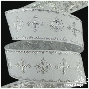CINTA JACQUARD DE MOTIVOS LITÚRGICOS PATRÓN DE CRUCES