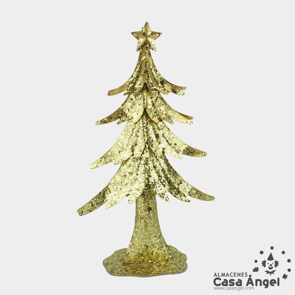 ABETO METÁLICO CON DECORADO GLITTER 40cm