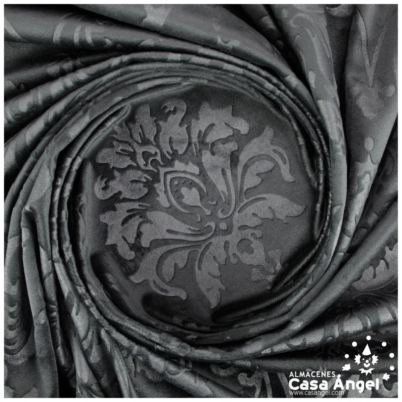 TERCIOPELO NEGRO GOFRADO EN BAJO RELIEVE SERIE CACHAM 145cm