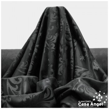 TERCIOPELO NEGRO GOFRADO EN BAJO RELIEVE SERIE CACHAM 145cm