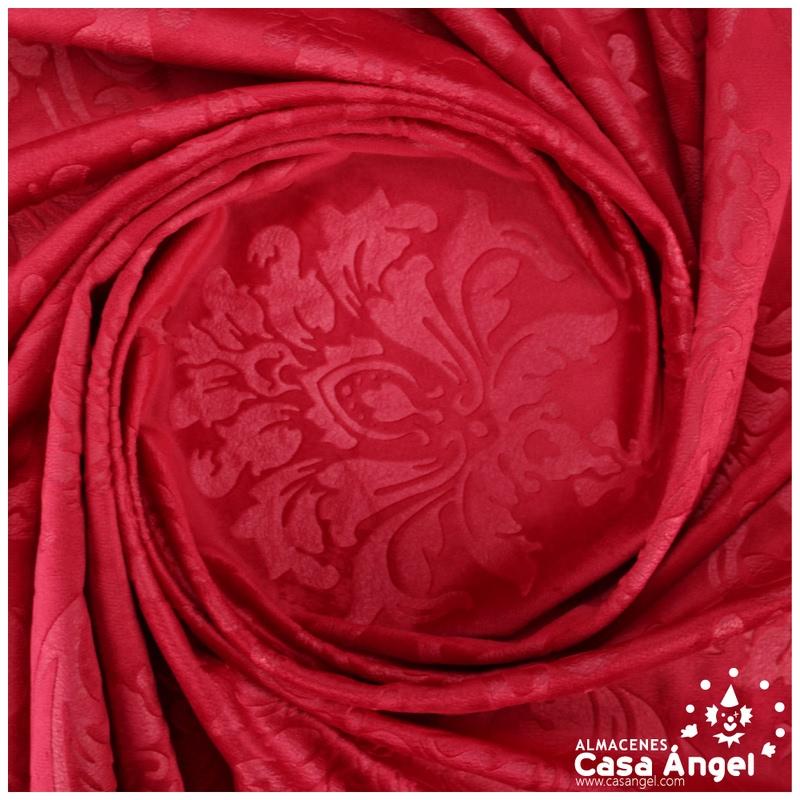 TERCIOPELO ROJO GOFRADO EN BAJO RELIEVE SERIE CACHAM 145cm