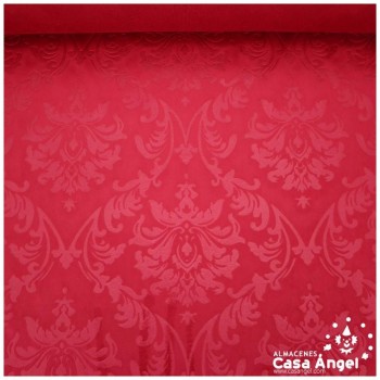 TERCIOPELO ROJO GOFRADO EN BAJO RELIEVE SERIE CACHAM 145cm