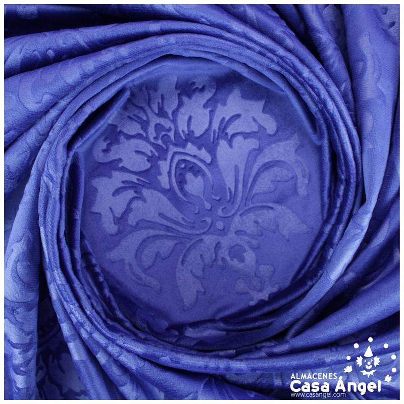 TERCIOPELO AZUL GOFRADO EN BAJO RELIEVE SERIE CACHAM 145cm