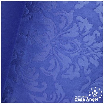TERCIOPELO AZUL GOFRADO EN BAJO RELIEVE SERIE CACHAM 145cm