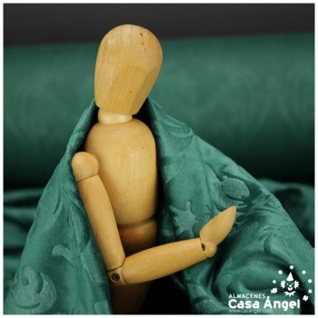 TERCIOPELO VERDE BOTELLA GOFRADO EN BAJO RELIEVE SERIE CACHAM 145cm