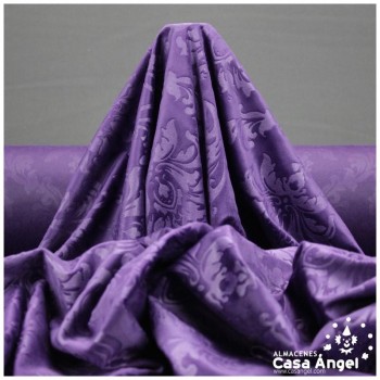 TERCIOPELO MORADO GOFRADO EN BAJO RELIEVE SERIE CACHAM 145cm