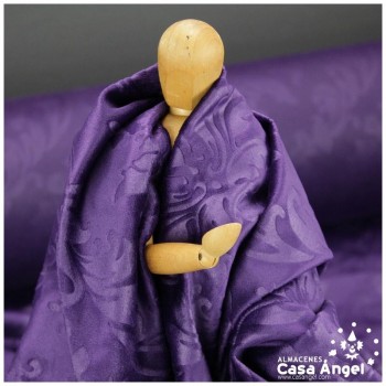 TERCIOPELO MORADO GOFRADO EN BAJO RELIEVE SERIE CACHAM 145cm