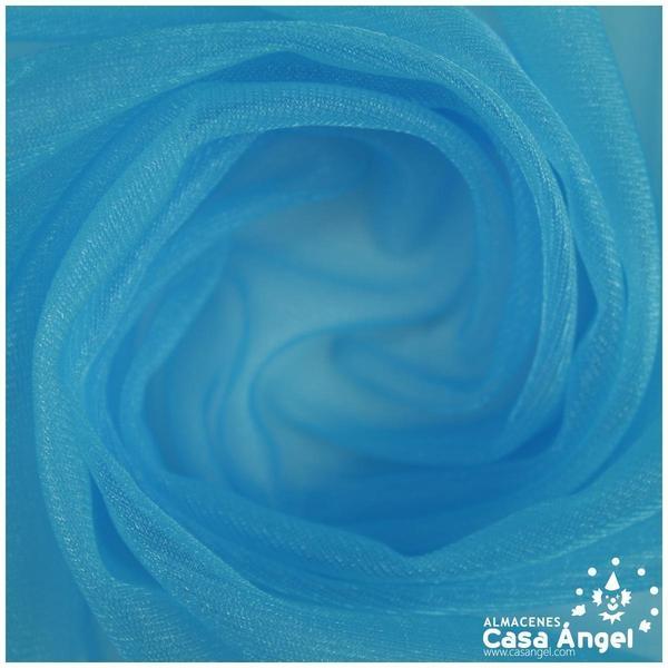 TELA DE GASA SPARLING CARNAVAL TURQUESA 150cm