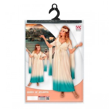 DISFRAZ VESTIDO ATLANTIS MEDIEVAL BLANCO MUJER