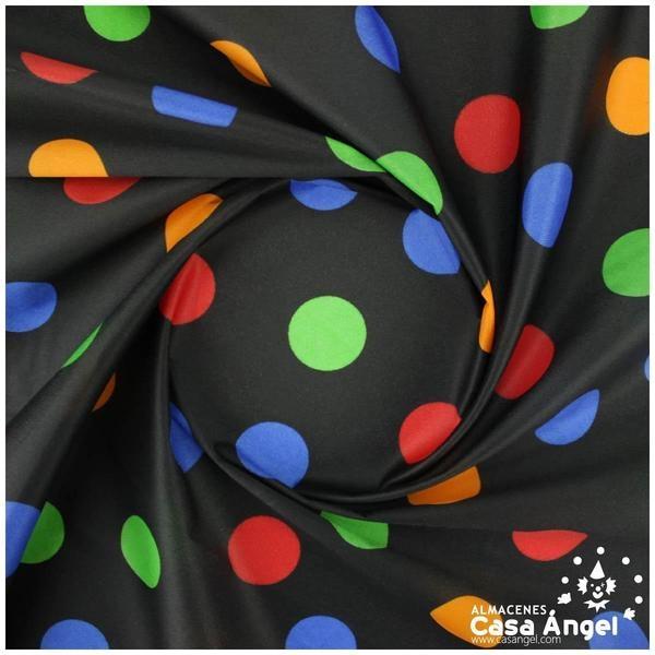 SATÍN ESTAMPADO LUNARES MULTICOLOR 150cm