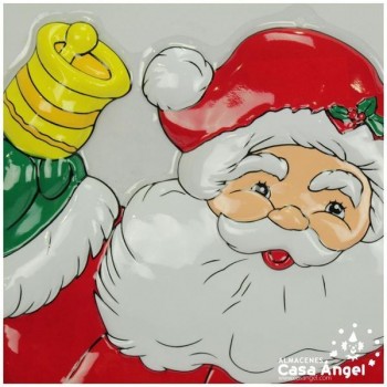 DECORACIÓN PLASTICO RELIEVE PAPÁ NOEL 85cm