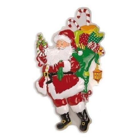 DECORACIÓN PARED PAPÁ NOEL CON REGALOS 100cm