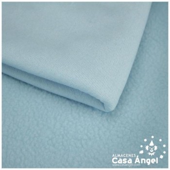 TELA DE FORRO BORREGUILLO CELESTE