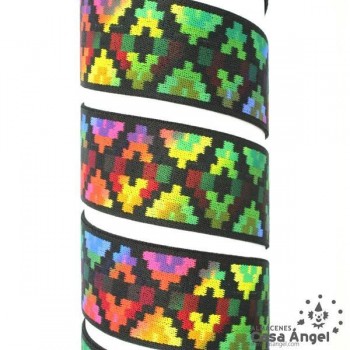 CINTA ELÁSTICA DIBUJO ÉTNICO 5cm