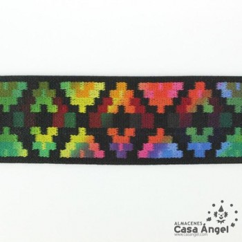 CINTA ELÁSTICA DIBUJO ÉTNICO 5cm