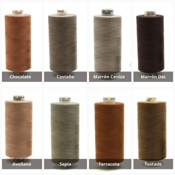 HILO DE POLIÉSTER GUTERMANN TONOS MARRONES 1000m