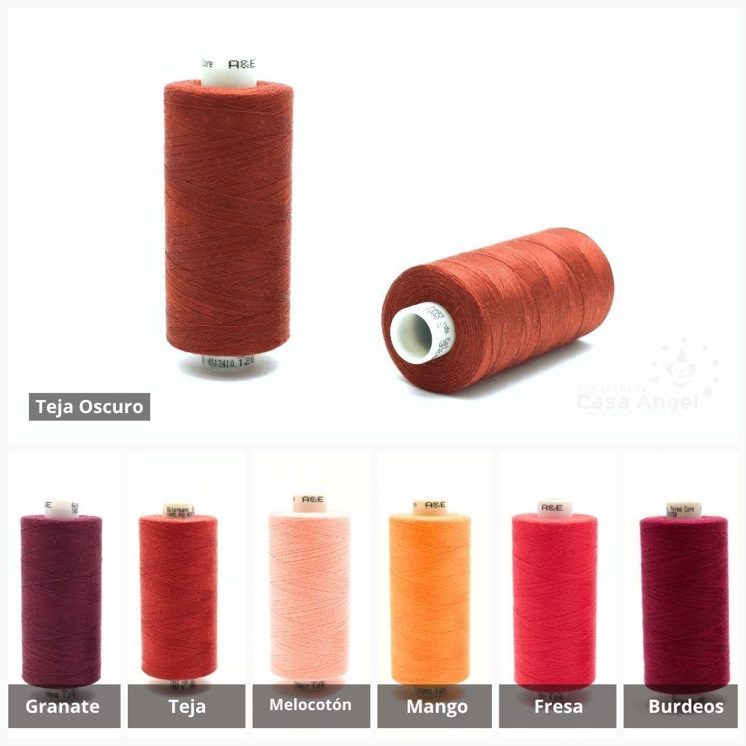 HILO DE POLIÉSTER GUTERMANN TONOS ROJOS Y NARANJAS 1000m