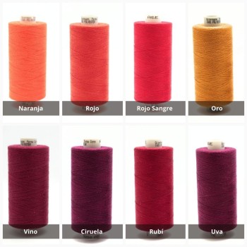 HILO DE POLIÉSTER GUTERMANN TONOS ROJOS Y NARANJAS 1000m