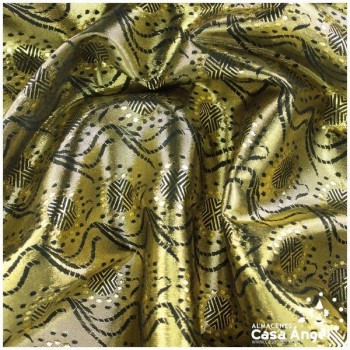 BROCADO ORO NEGRO SERIE MIRRA 112cm